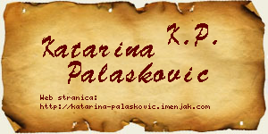 Katarina Palasković vizit kartica